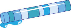 Illustration of an ice core.