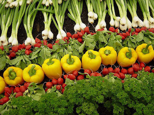 A photo of colorful vegetables