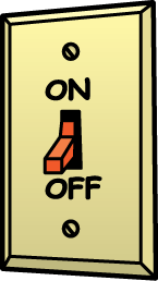 an illustrated light switch