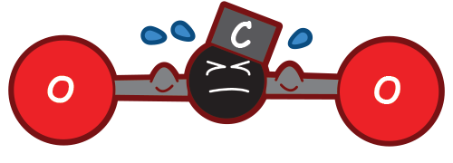 carbon dioxide gas molecule