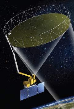 Artist rendering of SMAP spacecraft.