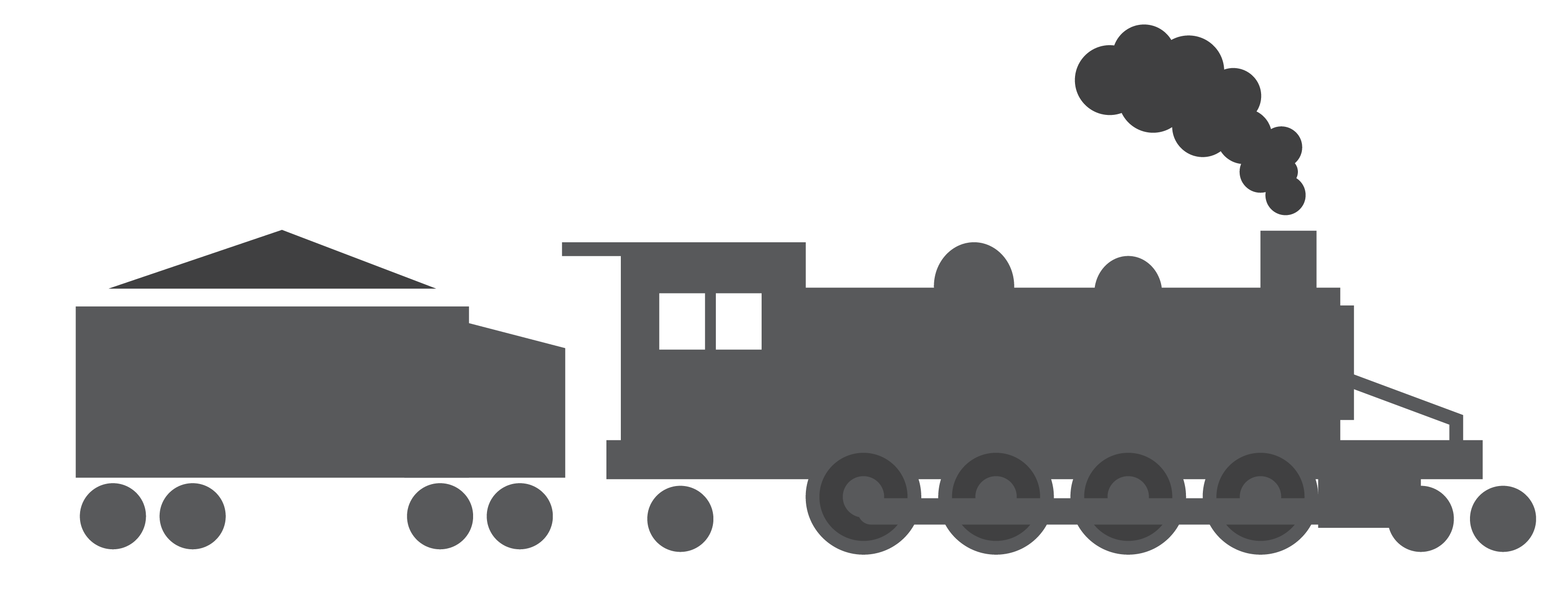 Steam engine train.